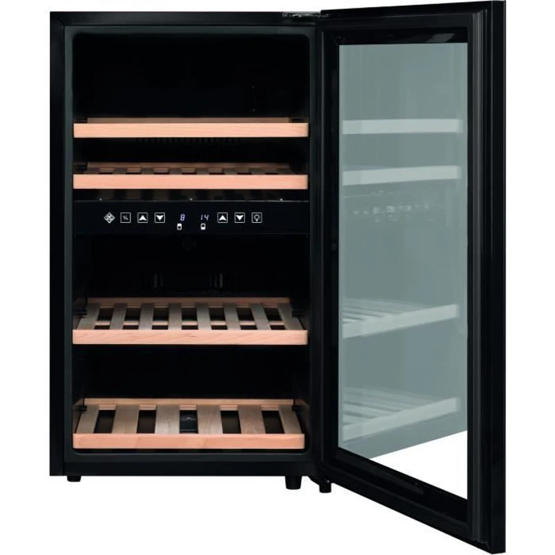 Cave a vin de service - LA SOMMELIERE - SLS45DZ - 45 bouteilles - Porte vitrée - Classe G - 49,5 x 58 x 84 cm - Noir