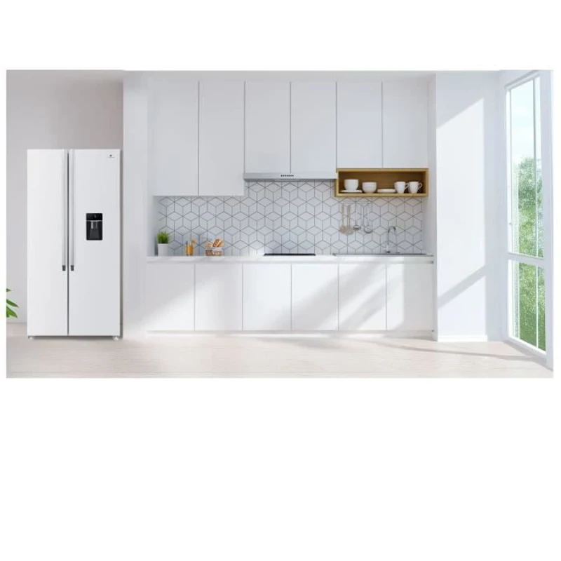 Réfrigérateur américain - Continental Edison - CERA532NFWD - 2 portes - 529 L -  L90 x 177 cm - Classe D - Blanc