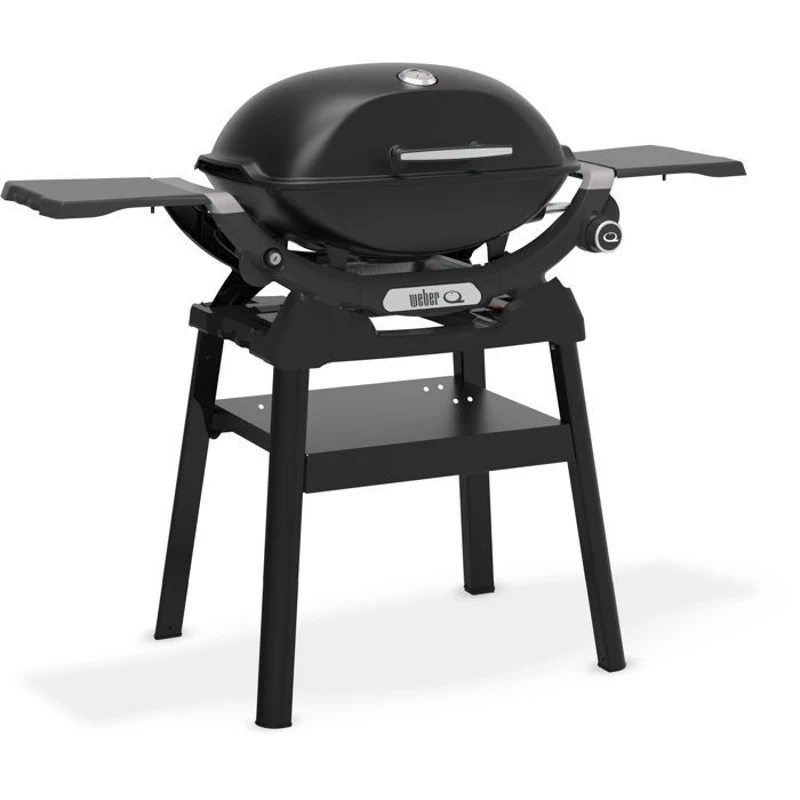 Barbecue a gaz - Weber - Q2200N avec stand - 4,11kW - 1 brûleur - Fonte émaillée - Allumage piézoélectronique - Noir