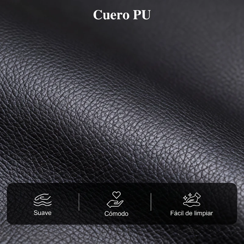 HOMCOM Sillón de Masaje Reclinable con Mando a Distancia Bolsillo Lateral y Temporizador Tapizado en PU 68x88x98 cm Negro