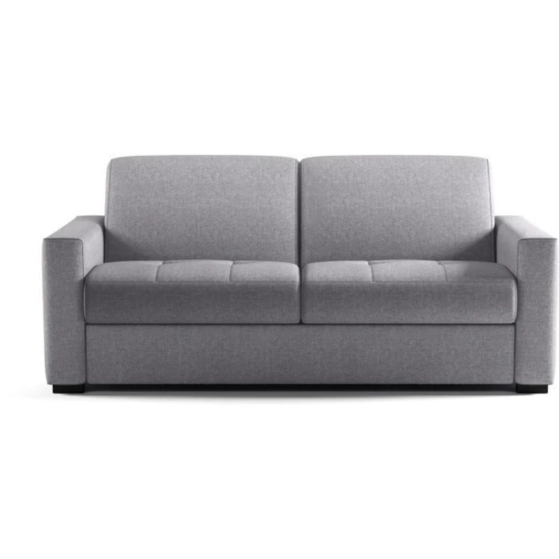 Canapé convertible express - MARIUS - Tissu Gris clair - matelas 14cm - 190 x 100 x 87 cm