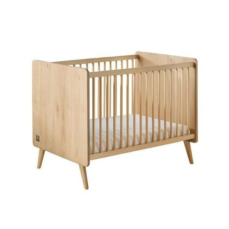 Chambre bébé trio - Lit 120 x 60 cm + Commode 3 tiroir + Armoire Chene suave - Arty - SAUTHON