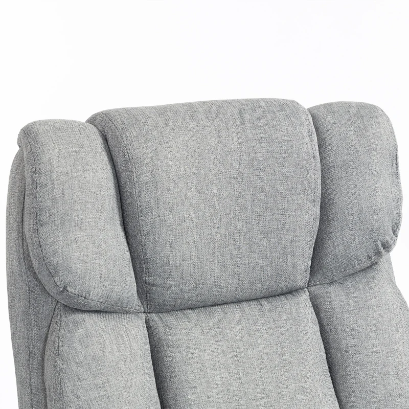 Vinsetto Ergonomische bureaustoel comfortabel kantoorstoel groot formaat, zwart