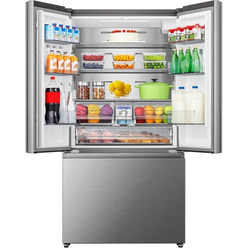 Réfrigérateur multi-portes - HISENSE - RF815N4SESE - 634 L - Distributeur d'eau - Classe E - 91,4 x 73 x 178,5 cm - Inox