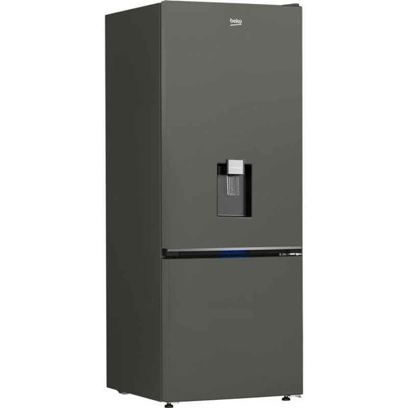 Réfrigérateur combiné - BEKO - B1RCNE534DG -Grande capacité 475 L - Ventilé - Distributeur d'eau - Classe E - 187x70,9x59x7 - Grey
