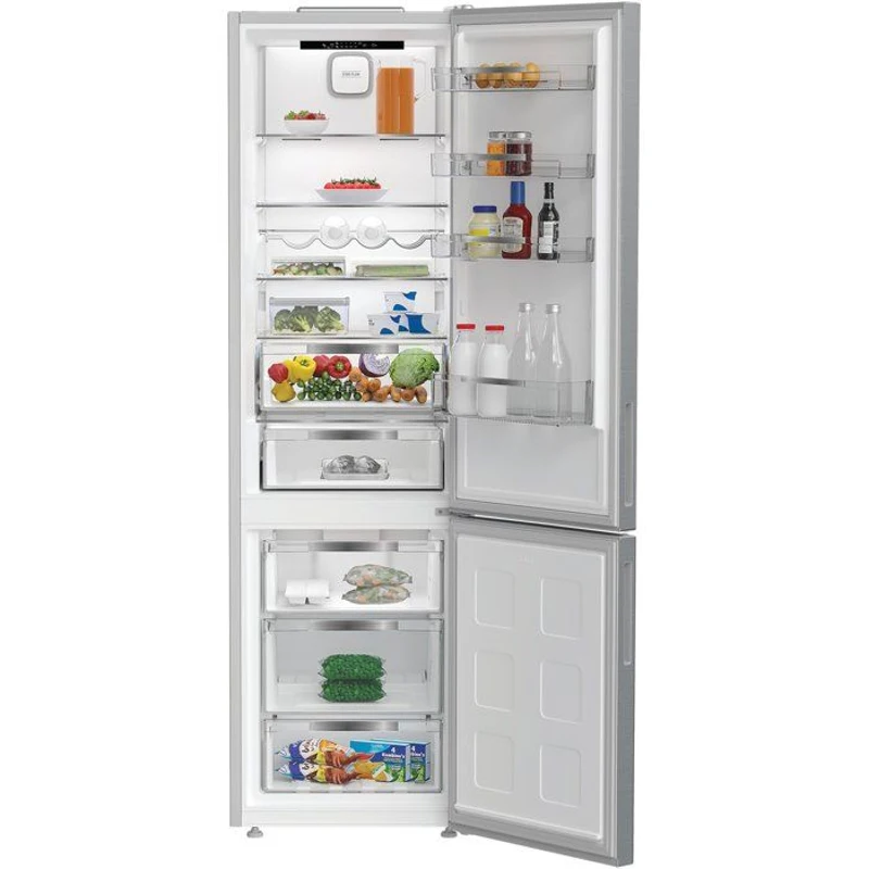 Réfrigérateur combiné - HOTPOINT - HPK25402XP7E - Classe B - 355 L - 59,5 x 66,3 x 203,5 cm - Titanium Inox