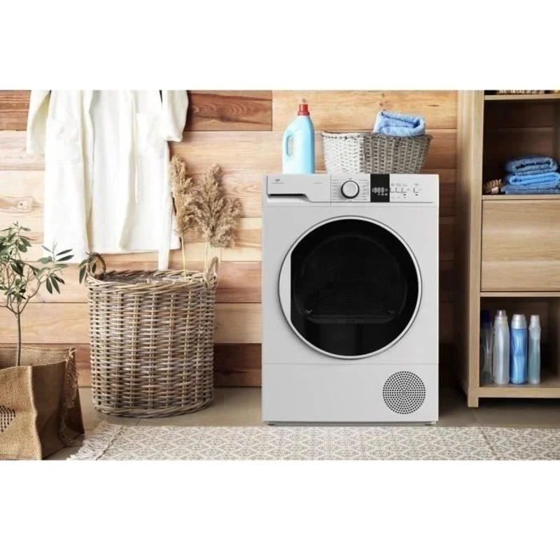 Seche-linge pompe a chaleur CONTINENTAL EDISON CESL12PCW - 12 kg - 60 cm - Classe E - Blanc