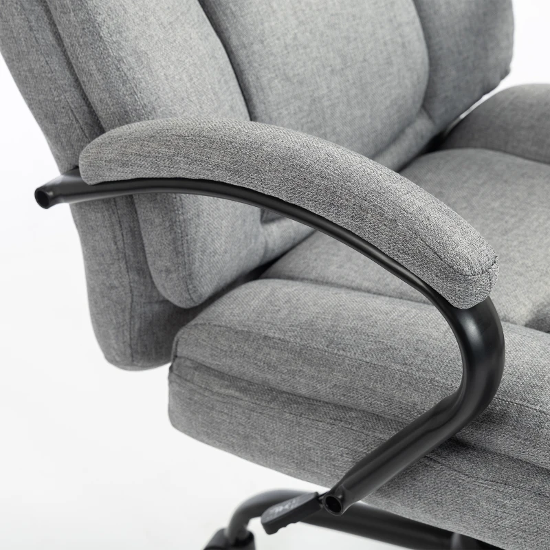Vinsetto Ergonomische bureaustoel comfortabel kantoorstoel groot formaat, zwart