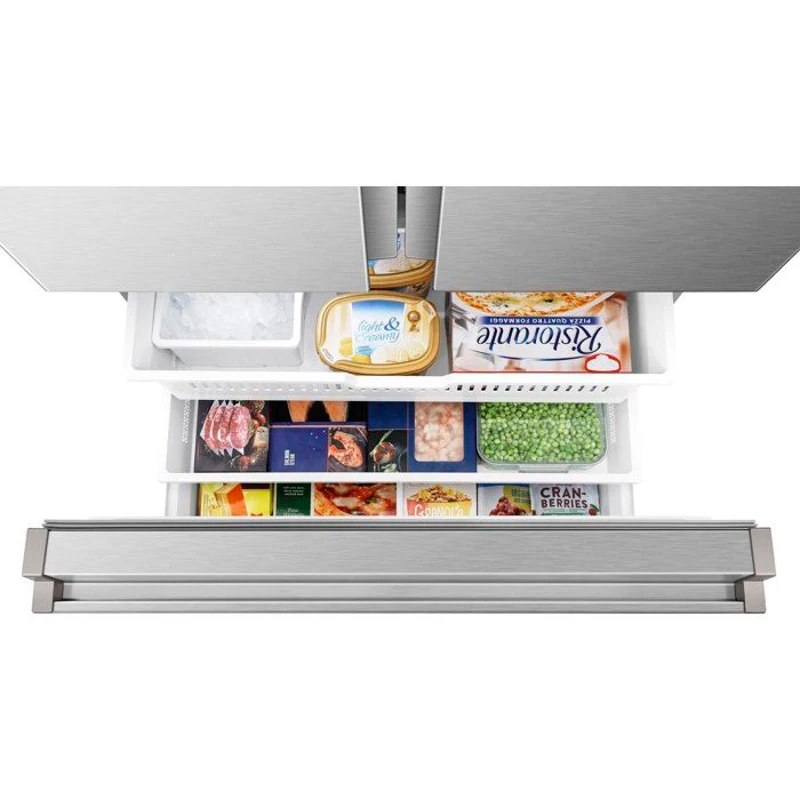 Réfrigérateur multi-portes - HISENSE - RF815N4SESE - 634 L - Distributeur d'eau - Classe E - 91,4 x 73 x 178,5 cm - Inox