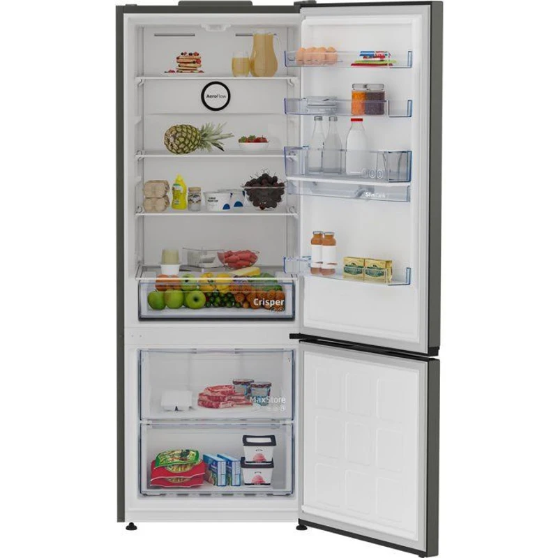 Réfrigérateur combiné - BEKO - B1RCNE534DG -Grande capacité 475 L - Ventilé - Distributeur d'eau - Classe E - 187x70,9x59x7 - Grey