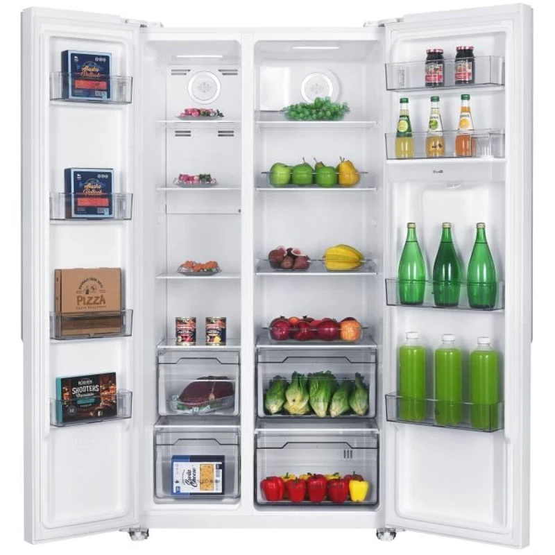Réfrigérateur américain - Continental Edison - CERA532NFWD - 2 portes - 529 L -  L90 x 177 cm - Classe D - Blanc