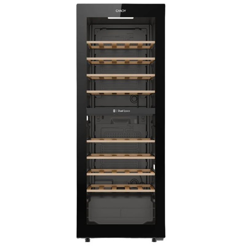 Cave a vin de service - CANDY CNWQ4G56G2 - 56 bouteilles - 2 zones - Multi-température - 37 dB - H 128cm x l 47,5cm x P 45,6cm