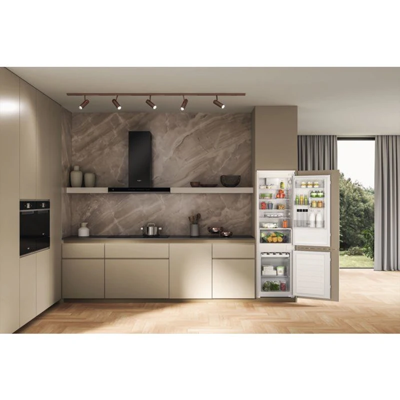 Réfrigérateur combiné WHIRLPOOL WHC18D011A2FR - Encastrable - 268 L - Classe D - 54 x 54,5 x 177 cm