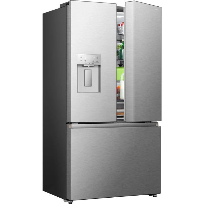 Réfrigérateur multi-portes - HISENSE - RF815N4SESE - 634 L - Distributeur d'eau - Classe E - 91,4 x 73 x 178,5 cm - Inox