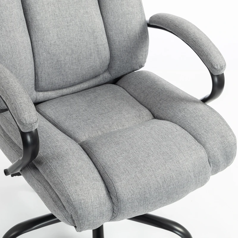 Vinsetto Ergonomische bureaustoel comfortabel kantoorstoel groot formaat, zwart
