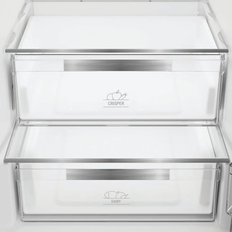 Réfrigérateur combiné - HOTPOINT - HPK25402XP7E - Classe B - 355 L - 59,5 x 66,3 x 203,5 cm - Titanium Inox