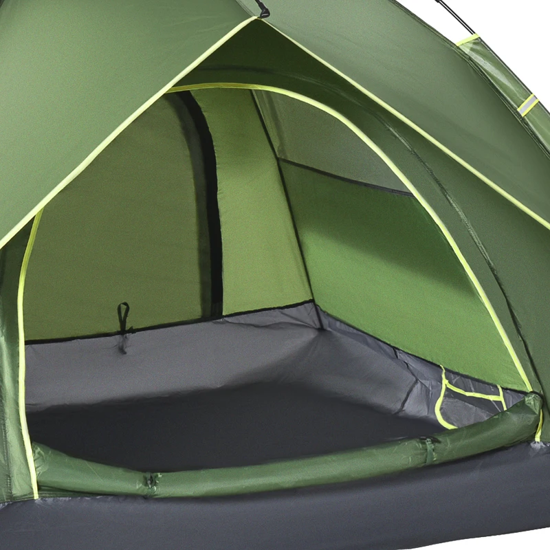 Outsunny Dubbele tent familietent Quick-Up tent 2 volwassenen + 1 kind camping waterdicht