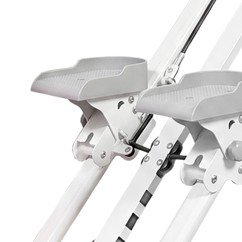 SPORTNOW Stepper d'Escalier Pliable, 3 Niveaux de Résistance, Hauteur Réglable, Écran LCD, Charge 150 kg, 90x50x133cm, Blanc