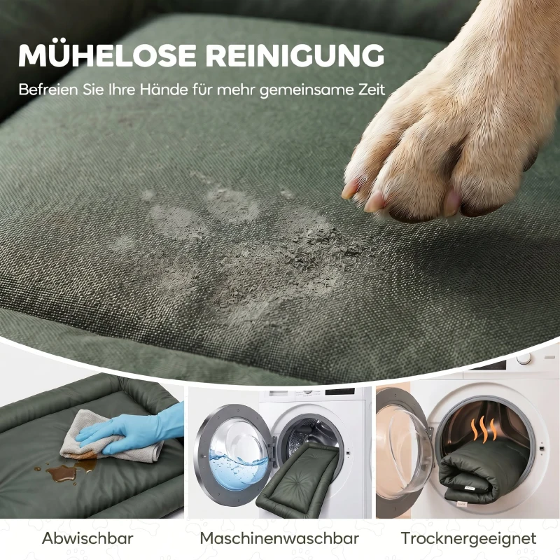PawHut Hundebett Wasserdichtes Hundebett mit rutschfester Unterseite faltbar Waschbar für mittelgroße & große Hunde Katzen