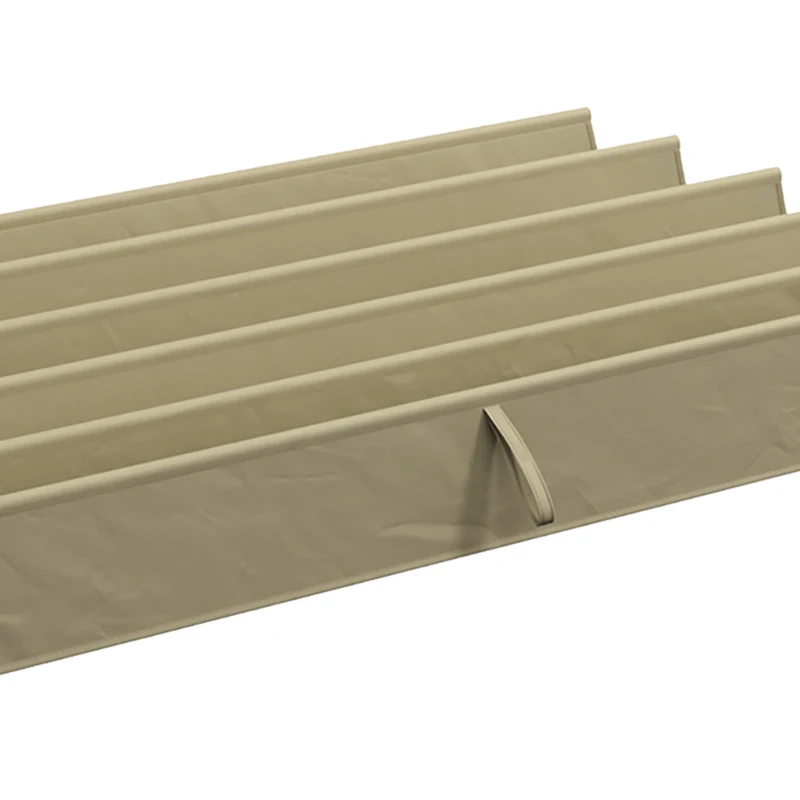Outsunny Ersatzdach für 3 x 3 m Pergola, einziehbar, mit Regenabflusslöchern, wetterfest, Polyester, 250 x 255 cm Braun