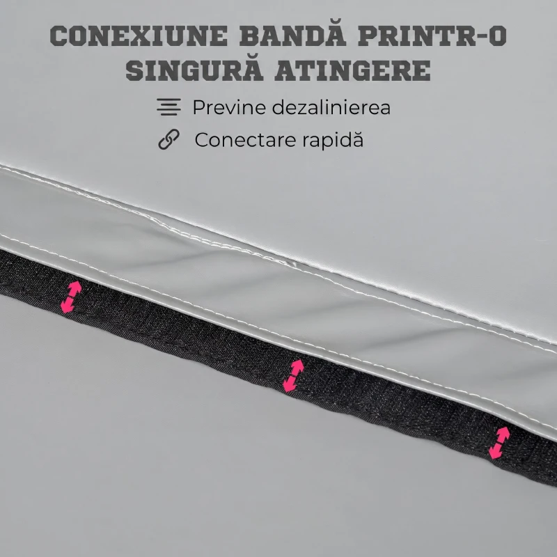 HOMCOM Saltea pentru Pole Dance Antiderapantă, Portabilă și Detașabilă, Pliabilă, pentru Acasă și Sală, Ø150x5 cm, Gri