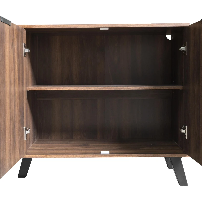 Generous 4-Door Sideboard with Adjustable Shelves, Versatile Cabinet for Living rooms, Bedrooms, or Entryways, 150L x 35W x 78H cm, Wood
