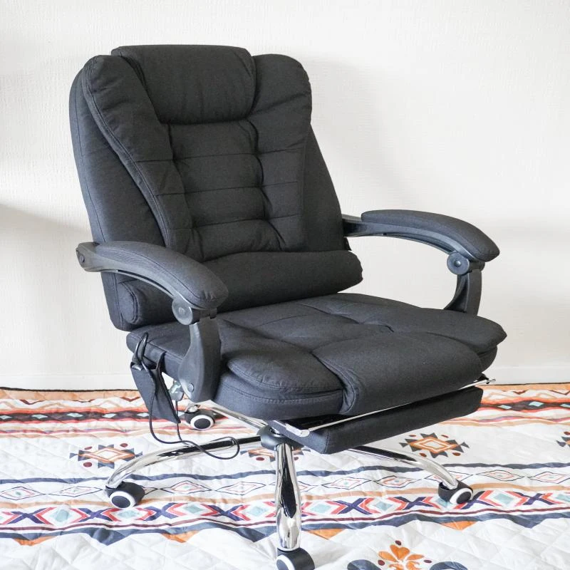 Vinsetto Six-Point Massage and Heated Office Chair with 135°Recline Back - Black