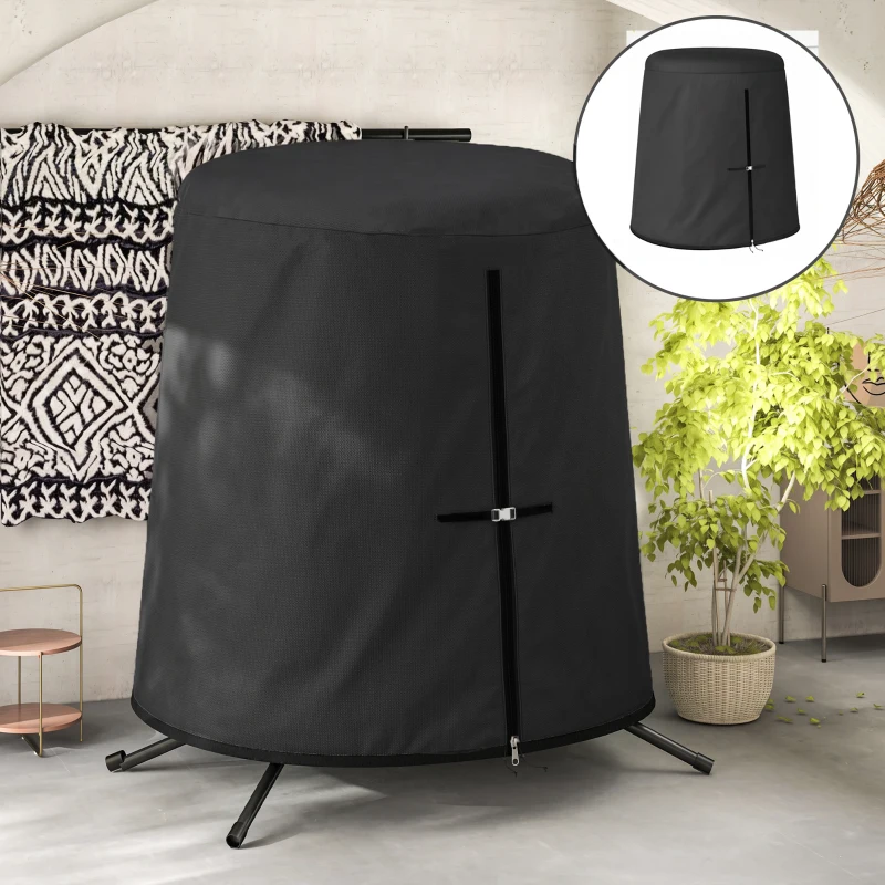 Outsunny 196 x 230 cm Hanging Egg Chair Protective Cover - Black