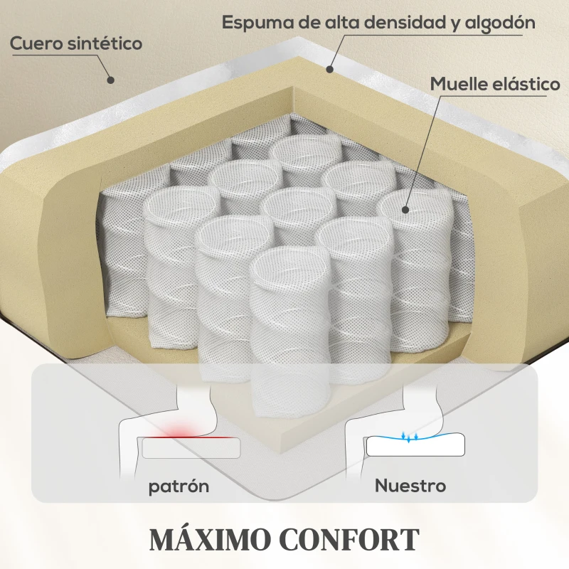 HOMCOM Sillón Relax Reclinable Eléctrico Levanta Personas con Masaje Vibratorio y Calor Puerto USB Control Remoto Crema