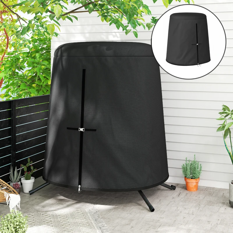 Outsunny 196 x 230 cm Hanging Egg Chair Protective Cover - Black