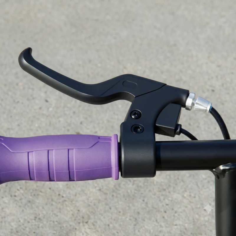 AIYAPLAY Electric Scooter for Kids Aged 6-14 Years, with Colourful Lights, Purple