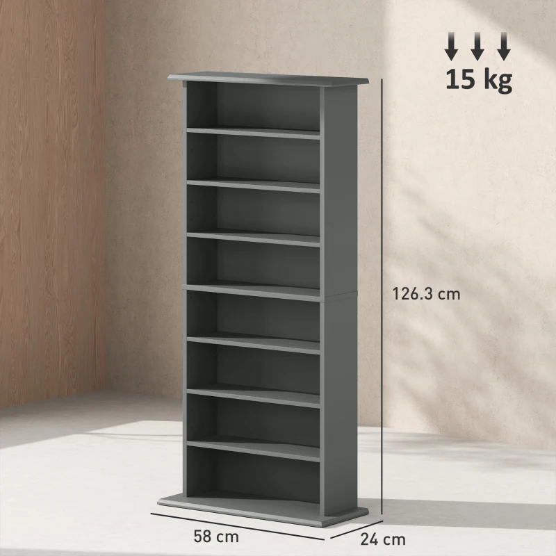 HOMCOM 360 CD Storage Unit - Grey