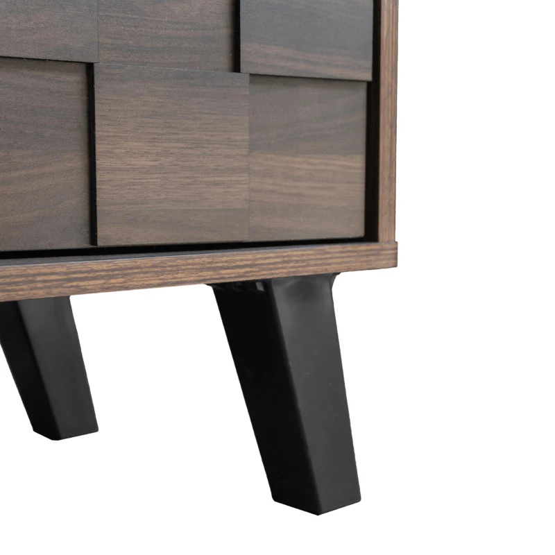 Spacious TV Cabinet with 2 Doors and 2 Open Shelves, Smooth TV Stand with Soft‑Closing Hinges, 160.5L x 35W x 45H cm, Wood