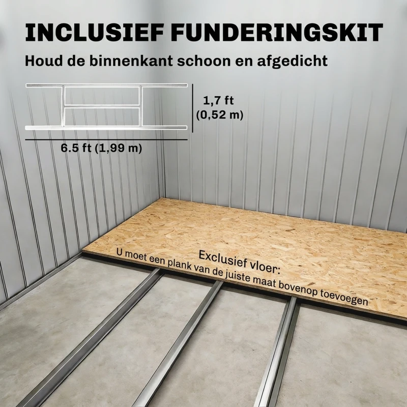 Outsunny Gereedschapsschuur tuinhuisje opbergruimte voor gereedschappen tuinkast gereedschapskast metaal