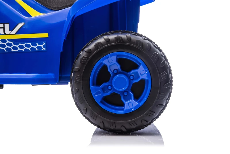 Quad elettrico per bambini 12V, due velocità (alta/bassa) e avanti/indietro, 85x55x55,3 cm, Blu