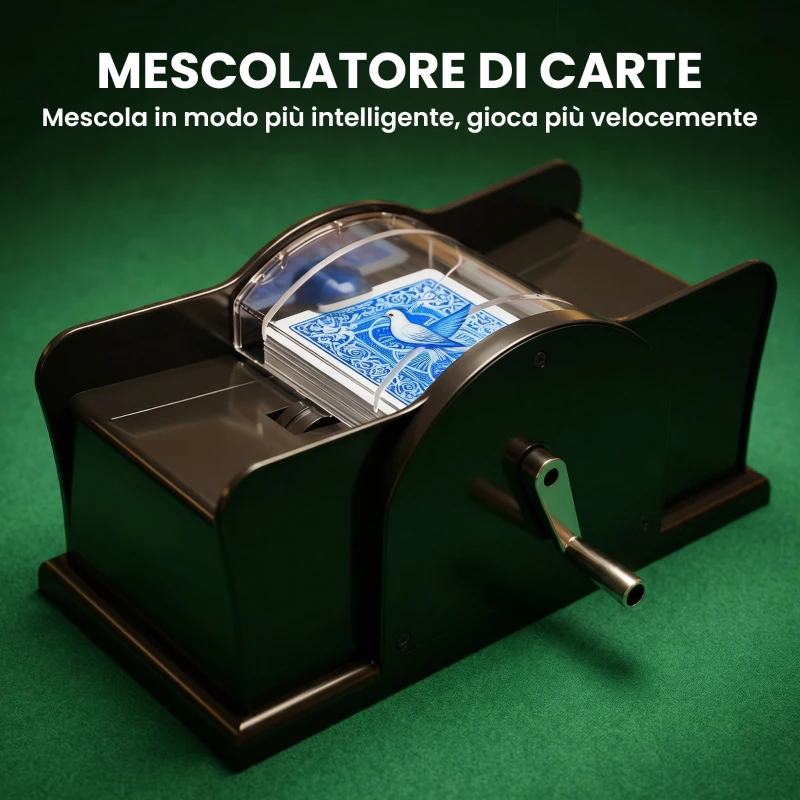 SPORTNOW Set da Poker Completo con 500 Fiches, Mescolatore di Carte, Distributore di Carte, Tappetino, 5 Dadi, Argento