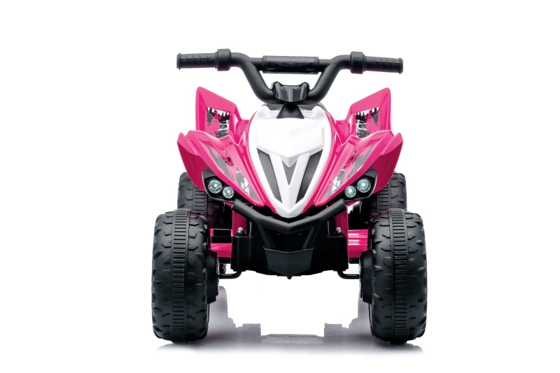Kinder Quad elettrico 12V, due velocità (alta/bassa) e avanti/indietro, 85x55x55,3 cm, Rosa
