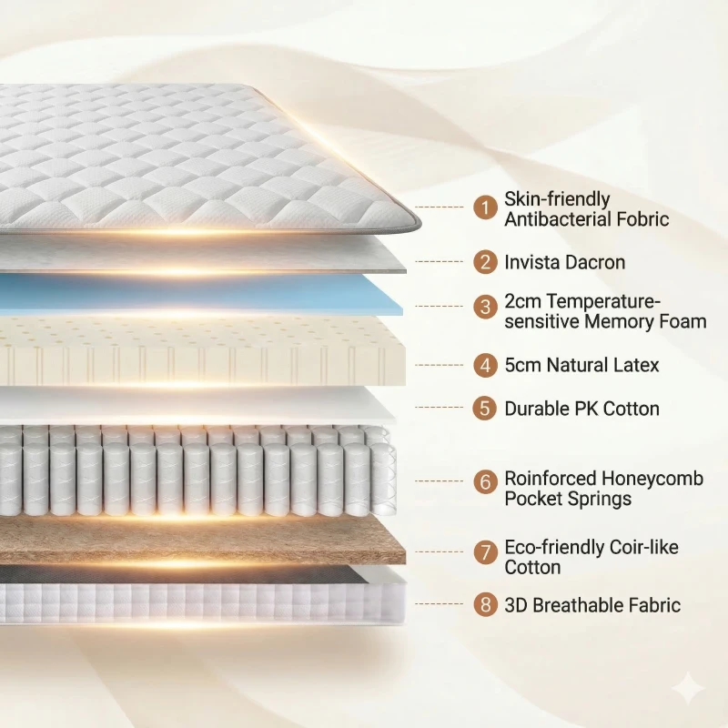 Matelas 90 x 200 cm, mousse de confort, ergonomique & hypoallergénique, 90 x 200 x env. 25 cm, 200x90x25 cm, Blanc