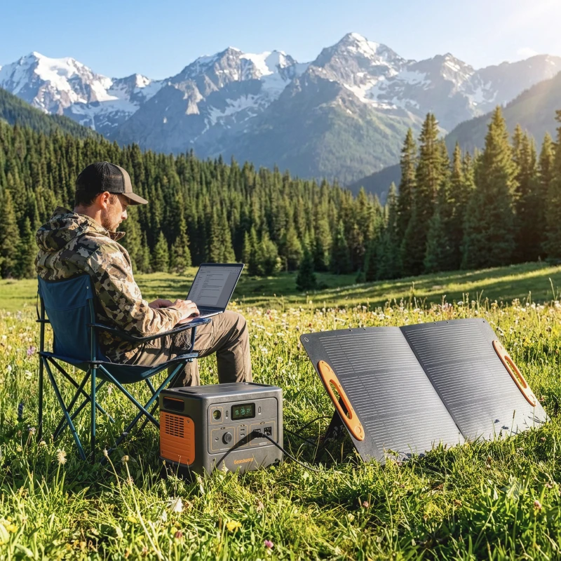 HOMCOM 100W Portable Solar Panel, Foldable Solar Charger with USB-A & USB-C Fast Charging Output, IP67 Waterproof for Mobile Phone Power Bank Flashlight Fans Camping Backpacking Hiking
