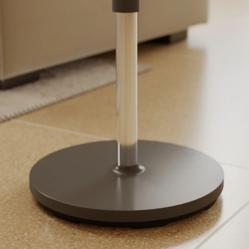 HOMCOM Staande ventilator luchtcirculator ventilator met 8 snelheidsstanden LED-display afstandsbediening timer 90° oscillatie Grijs