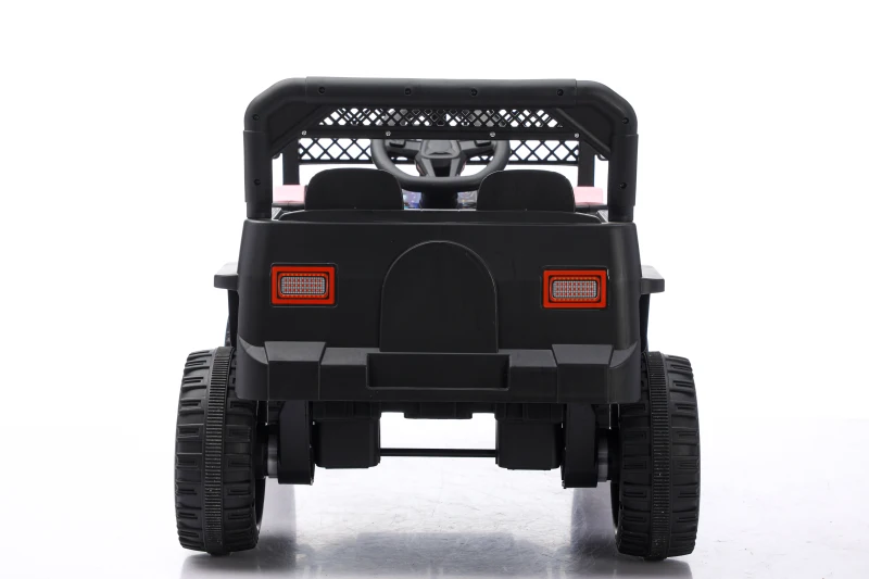 12V Auto elettrica per bambini, telecomando parentale e modalità di guida manuale, 96x59,2x58 cm, Rosa