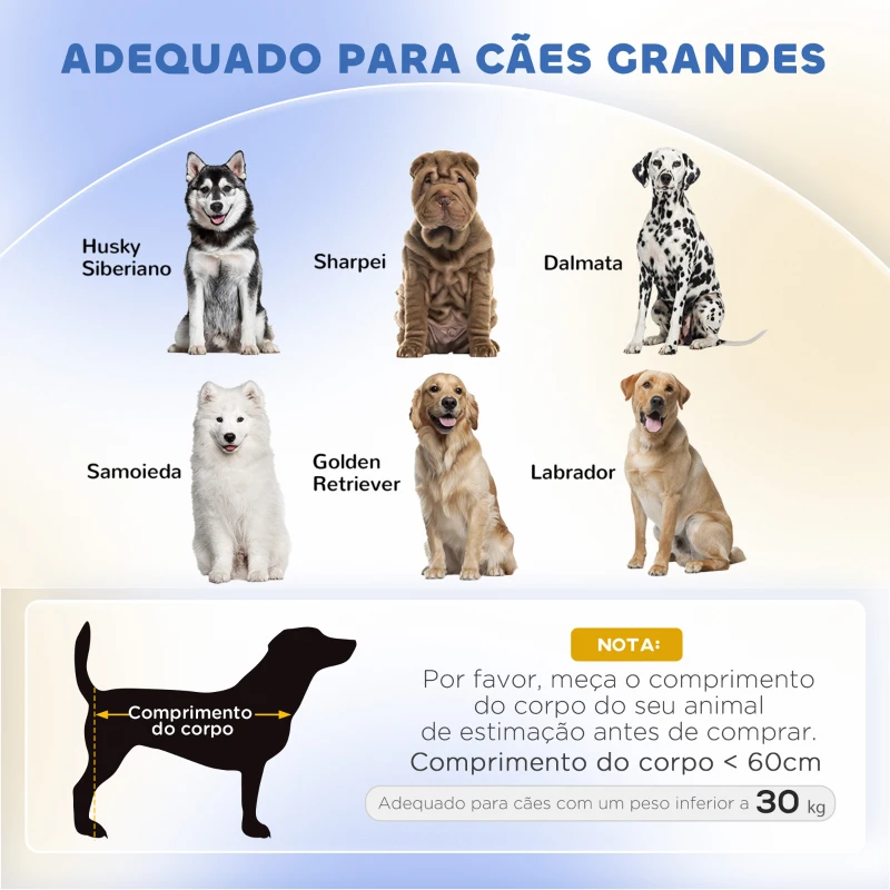 PawHut Sofá para Cães Cama Elevada para Cães Estofada com Almofada Lavável e Pés de Madeira de Pinho 98x67x25 cm Cinza Escuro