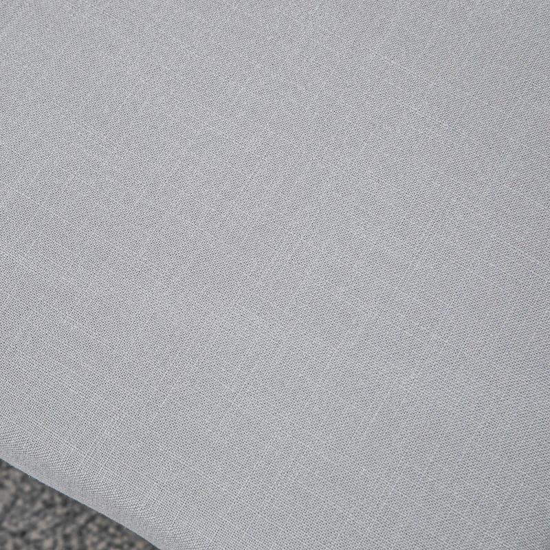 HOMCOM Voetenbank in Scandinavisch design, zithocker, voetenbank, 68 cm x 38 cm x 42 cm, grijs + natuurlijk