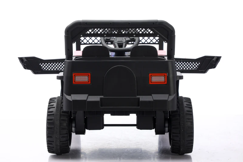 12V Auto elettrica per bambini, telecomando parentale e modalità di guida manuale, 96x59,2x58 cm, Rosa