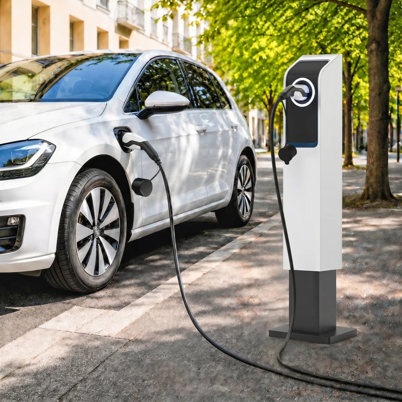 HOMCOM Cavo Ricarica EV Tipo 2, 22kW, 32A, Modalità 3, Trifase, 5m
