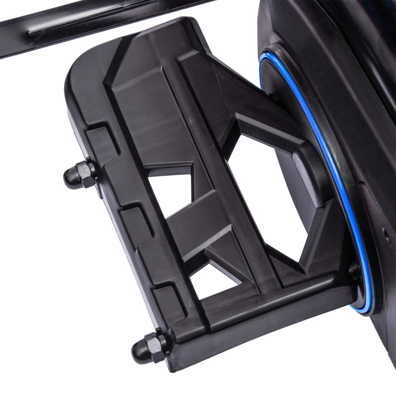 HOMCOM Go Kart Elétrico para Crianças Kart a Bateria 12V Velocidade Ajustável 3-5 km/h e Cinto de Segurança 100x58x58,5 cm Azul
