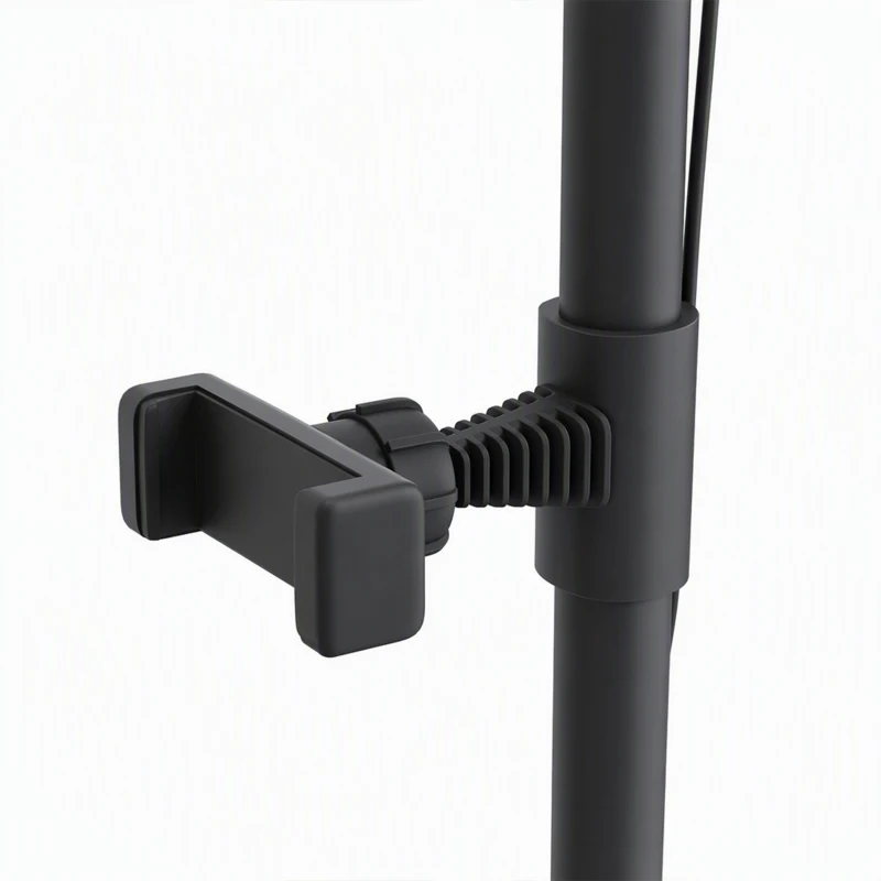 HOMCOM Lampadaire LED demi-lune rotative 350°, lampadaire sur pied salon dimmable 36 W, 7 températures de couleur, noir