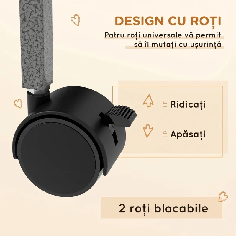 PawHut Cușcă pentru Iepuri cu 4 Intrări pe Niveluri Multiple cu Hamac, din Oțel și PP, 80x52x159 cm