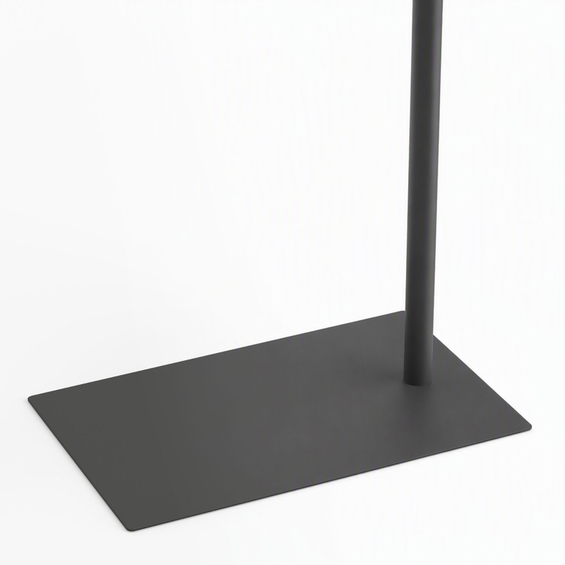 HOMCOM Staande lamp met 350° draaibare kop, 7 kleurtemperaturen en telefoonhouder