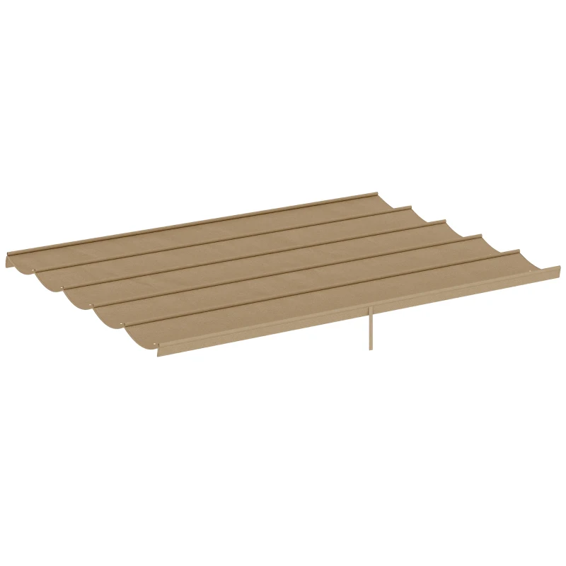 Outsunny Acoperiș de Schimb pentru Pergolă cu 10 Orificii de Drenaj,  Permeabil, 4x3 m, Bej
